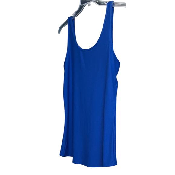 NO BO SLEEVELESS, ROUND NECK PULL-OVER TANK TOP, JUNIORS, XXL (19), SOLID BLUE - Picture 7 of 9